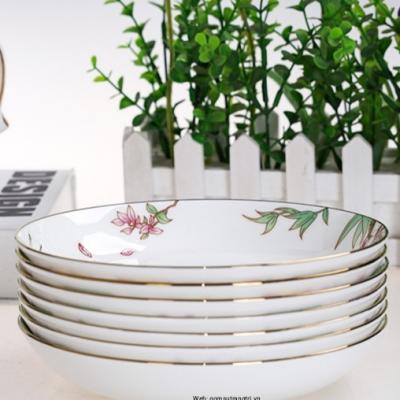 ĐĨA SỨ XƯƠNG CAO CẤP HỌA TIẾT CHIM HOA